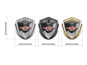Domed Emblem Badge Luxury Design Alloy Finish